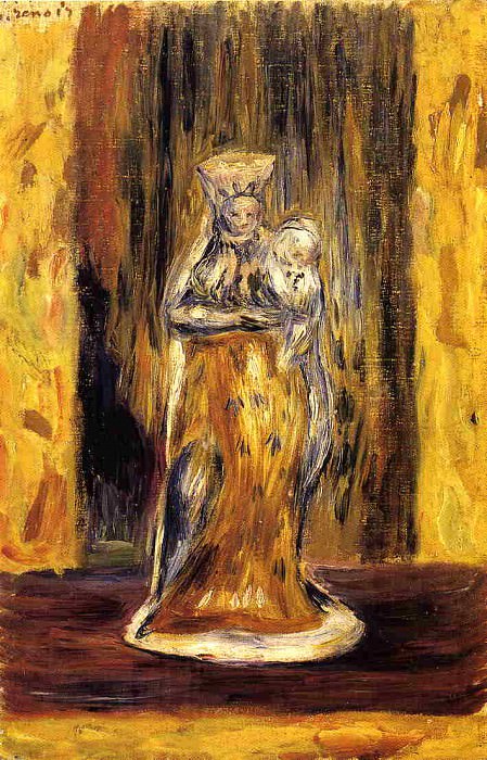 Фаянсовая Богородица с Младенцем картина