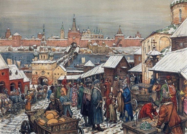 Новгородский торг картина