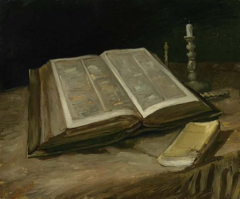 Натюрморт с библией картина