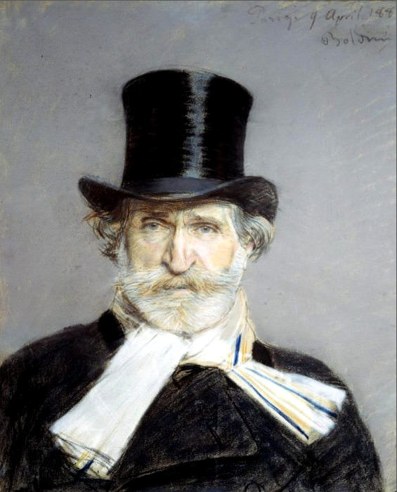Портрет Джузеппе Верди, 1886 картина