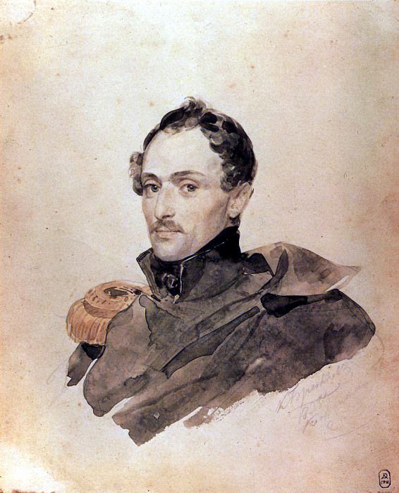 Портрет капитана А. М. Костиница. 1835 картина