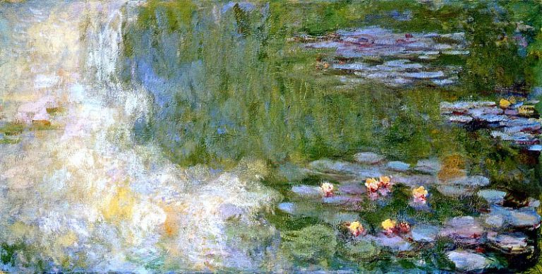 Пруд с водяными лилиями, 1917-19 01 картина