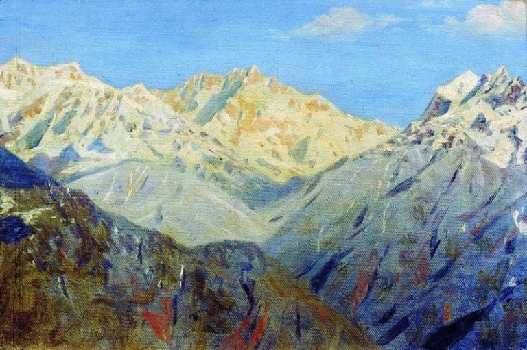 Гималаи. Главная вершина. 1875 картина