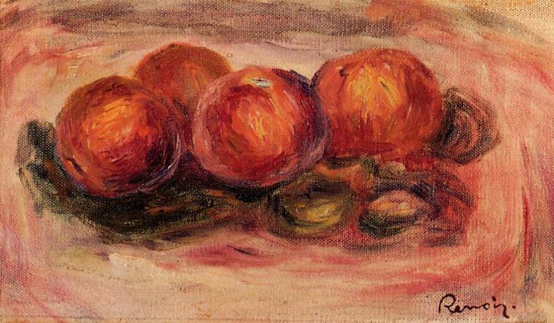 Персики и миндаль картина