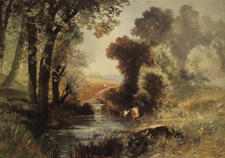 Летний пейзаж. 1860-е картина