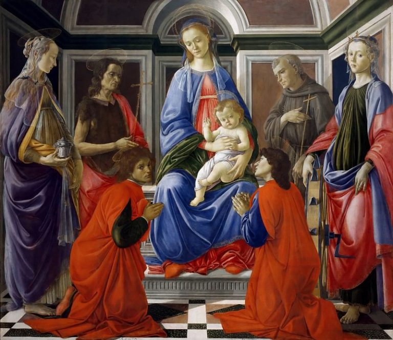 Мадонна с Младенцем и шестью святыми картина