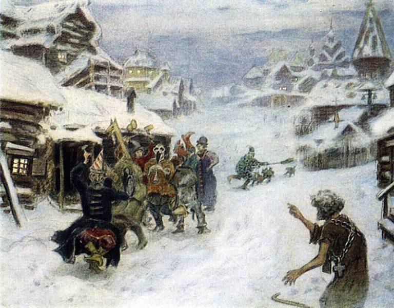 Скоморохи. 1904 картина