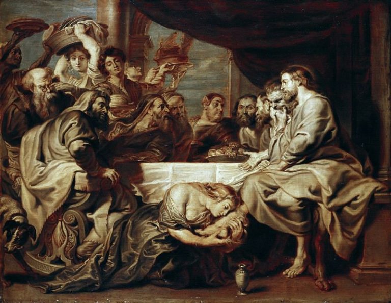 Христос в доме фарисея Симона картина
