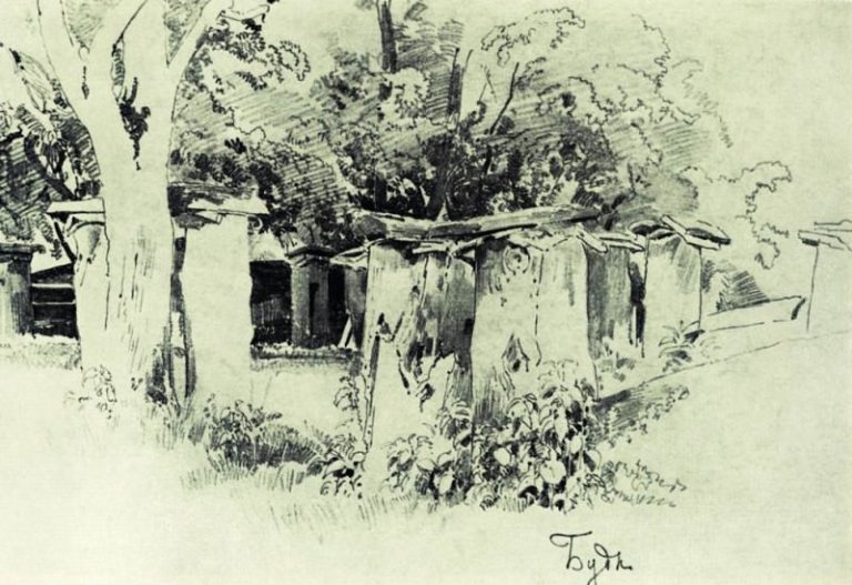 Пасека (Буды) 1880-е 23х33 картина