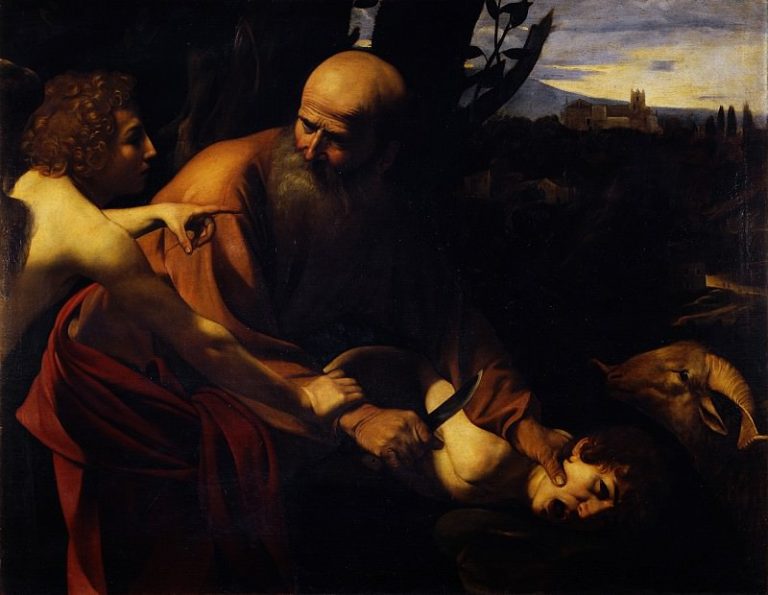 Караваджо – Принесение Исаака в жертву картина