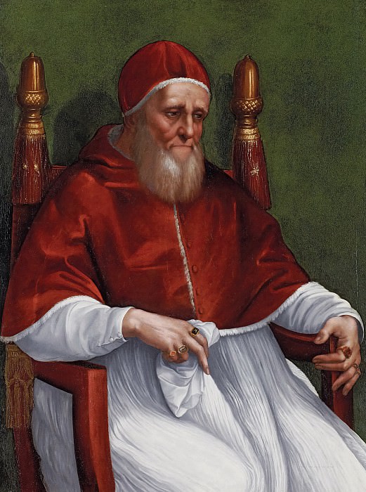Портрет папы Юлия II (и мастерская) картина