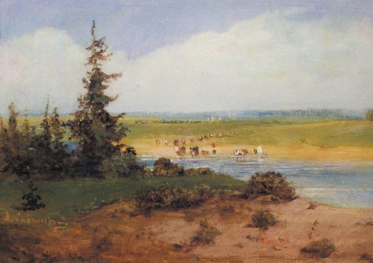 Летний пейзаж. 1850-е картина