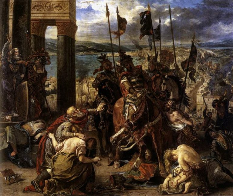 Вступление крестоносцев в Константинополь картина