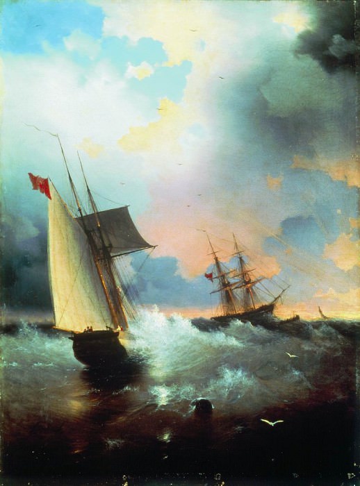 Парусник 1859 72.5х58,5 картина
