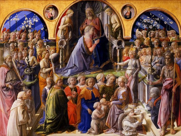 Филиппо Липпи – Коронование Девы Марии картина