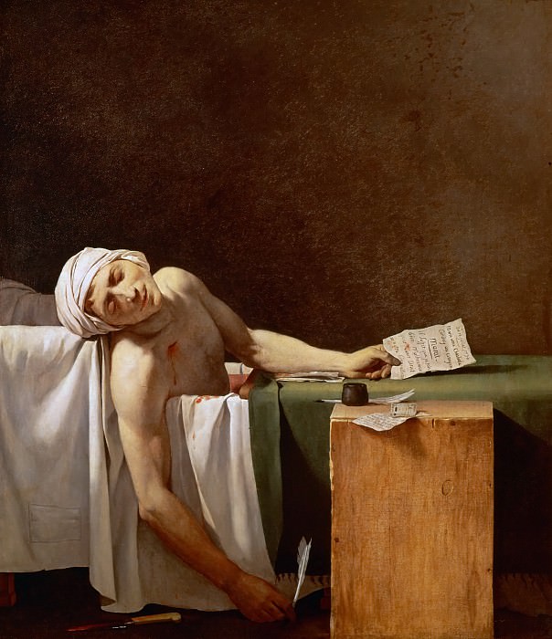 Жак-Луи Давид – Смерть Марата картина