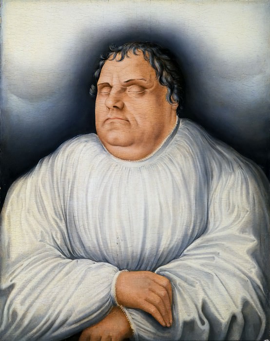 Мастерская Лукаса Кранаха II – Мартин Лютер после смерти картина
