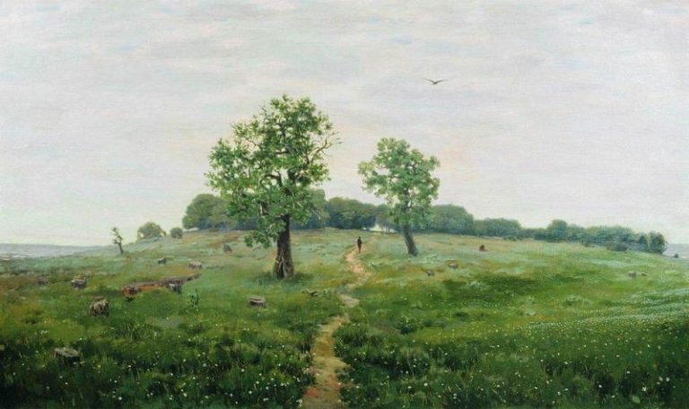 Серый день (Серенький денек). 1883 картина
