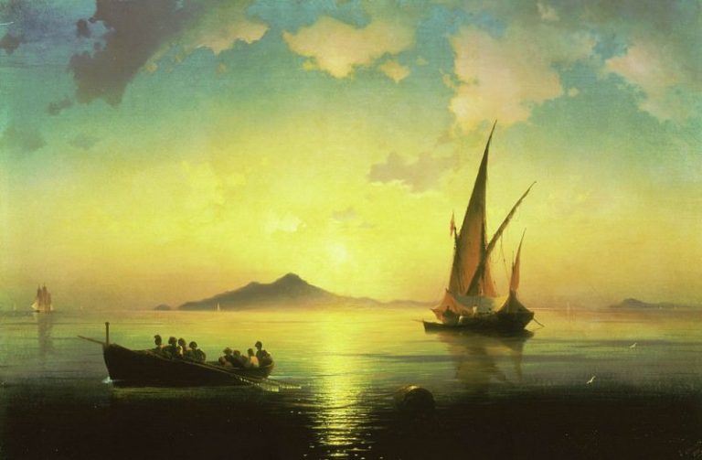 Неаполитанский залив 1841 73х108 картина