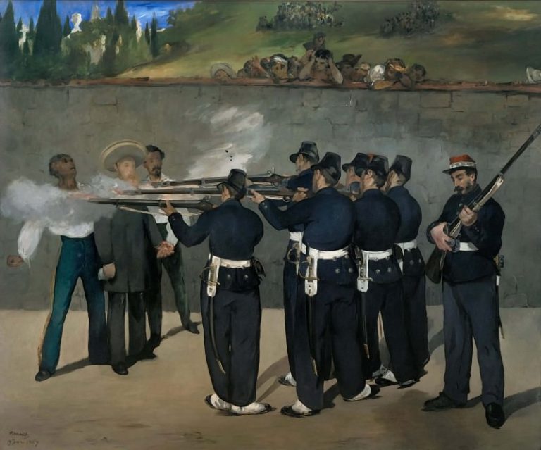 Расстрел императора Максимилиана в Мексике 19 июня 1867 года картина