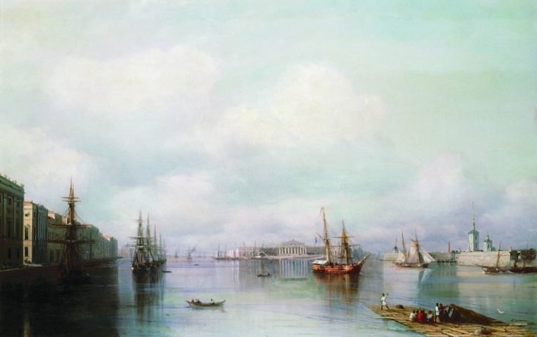 Вид Петербурга 1888 46,2х76,2 картина