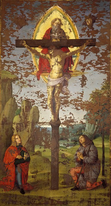 Святая Троица со святыми Себастьяном и Рохом картина
