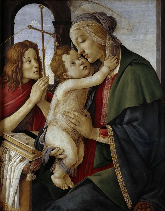Мадонна с Младенцем и юным Иоанном Крестителем картина