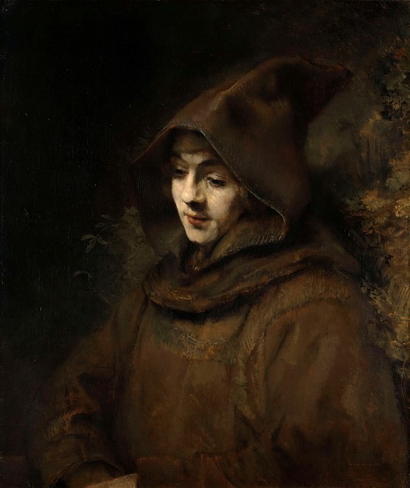 Портрет Титуса в одежде монаха картина