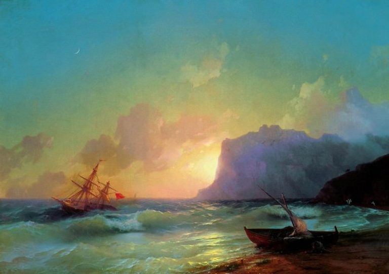 Море. Коктебель 1853 82,5х118 картина