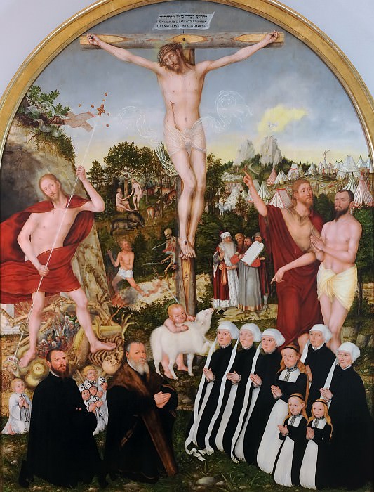 Лукас Кранах II – Аллегория искупления картина
