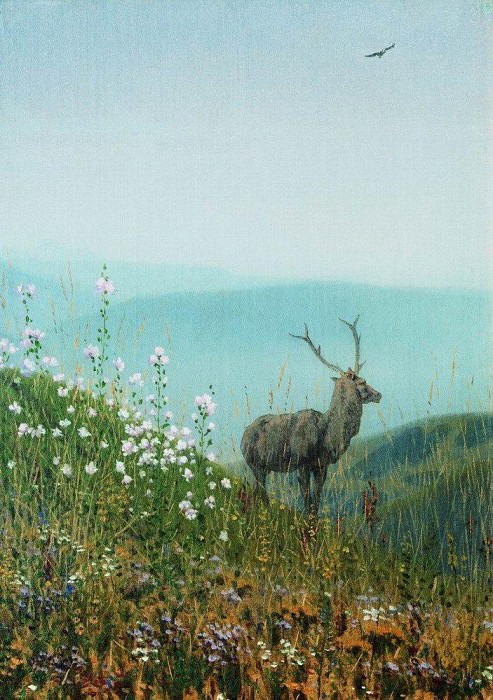 В горах Алатау. 1869-1870 картина