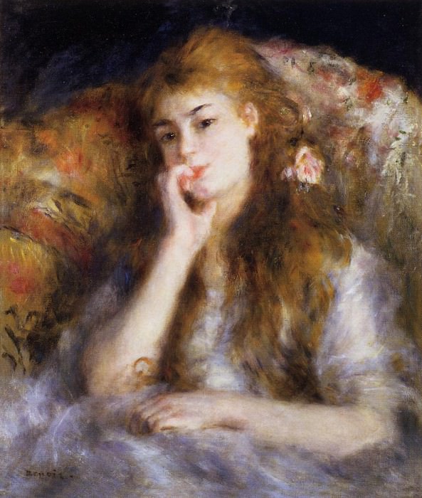 Мыслитель (также известная как Сидящая молодая женщина) картина