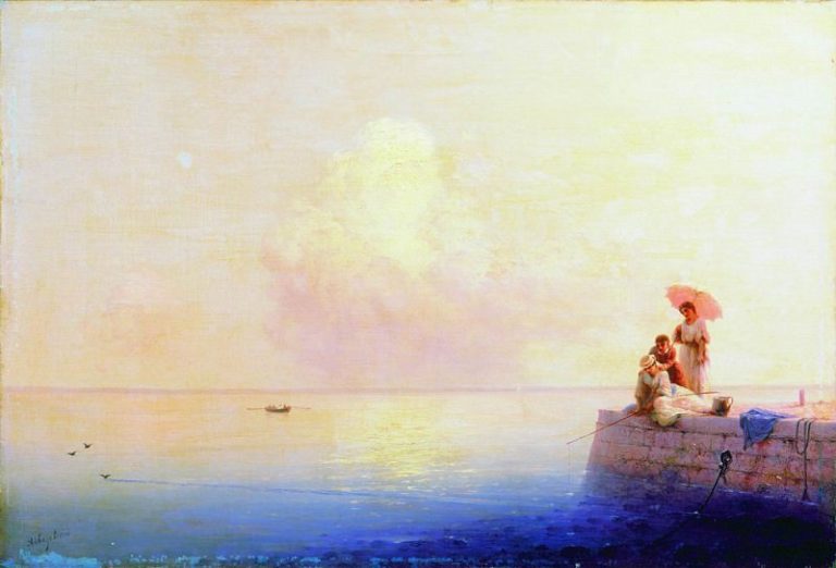 Штиль на море 1879 58,5х82,4 картина