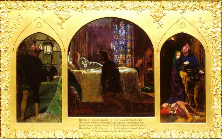 Хьюз, Артур – Накануне праздника святой Агнессы картина