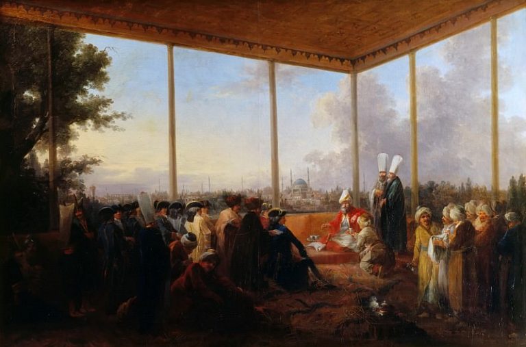 Казанова, Франческо Джузеппе – Аудиенция графа Сен-Прист у великого визиря в Константинополе в 1779 году картина