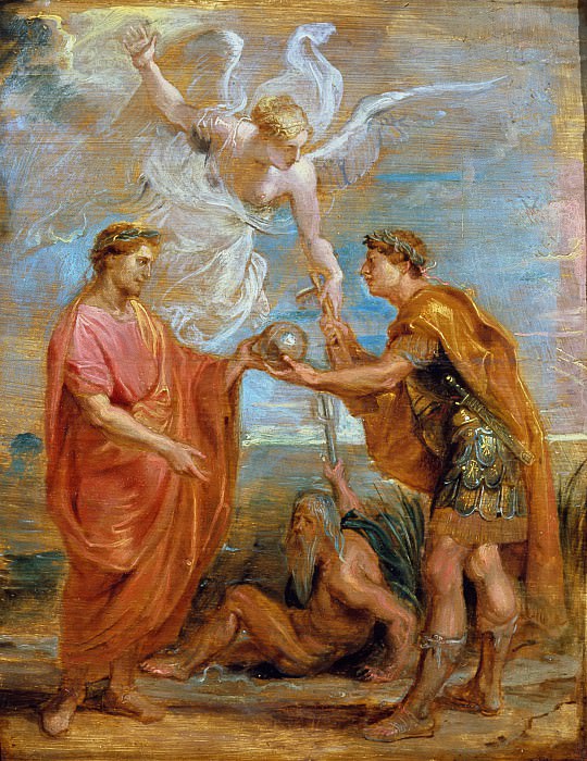 Констанций назначает своим преемником Константина картина