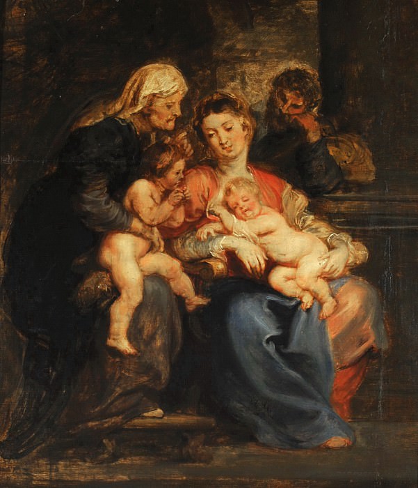 Святое Семейство со святой Елизаветой и маленьким Иоанном Крестителем картина