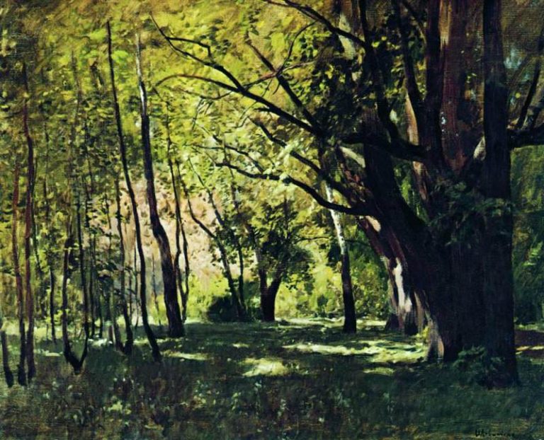 В парке1. 1895 картина