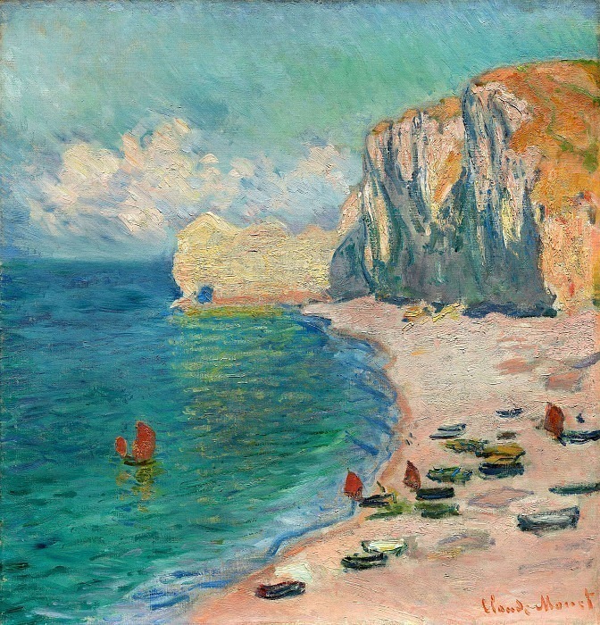 Этрета: пляж и Фалез д’Амон картина