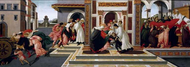 Сцены из жизни святого Зиновия – Последнее чудо и смерть святого Зиновия картина