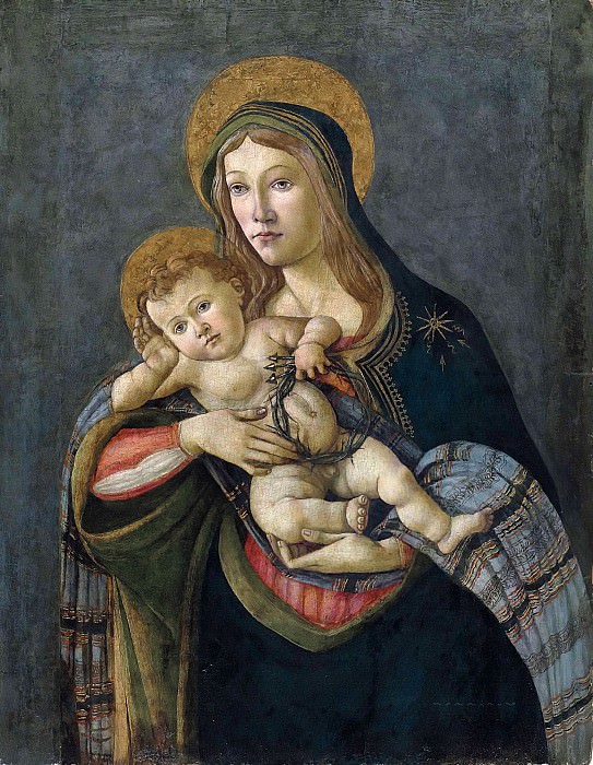 Мадонна с Младенцем с терновым венком и тремя гвоздями картина