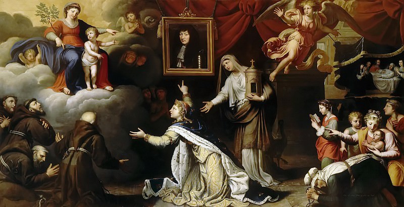 Николя Миньяр – Ex-voto Людовика XIV (вотивный портрет) картина