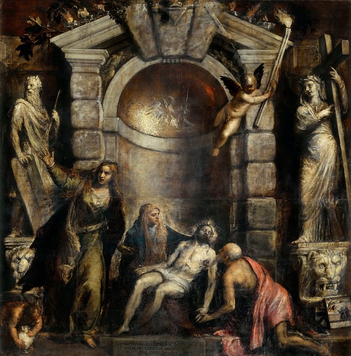 Оплакивание Христа (окончена Пальмой Младшим (Якопо Негретти)) картина