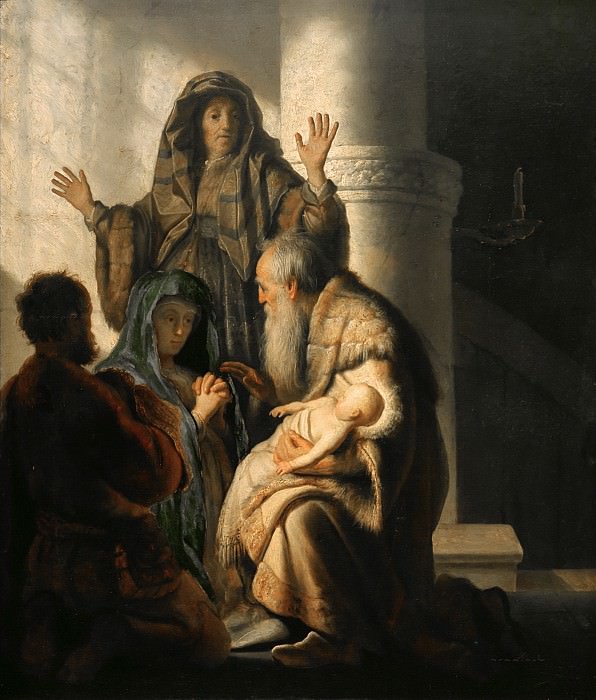 Анна и Симеон в храме картина