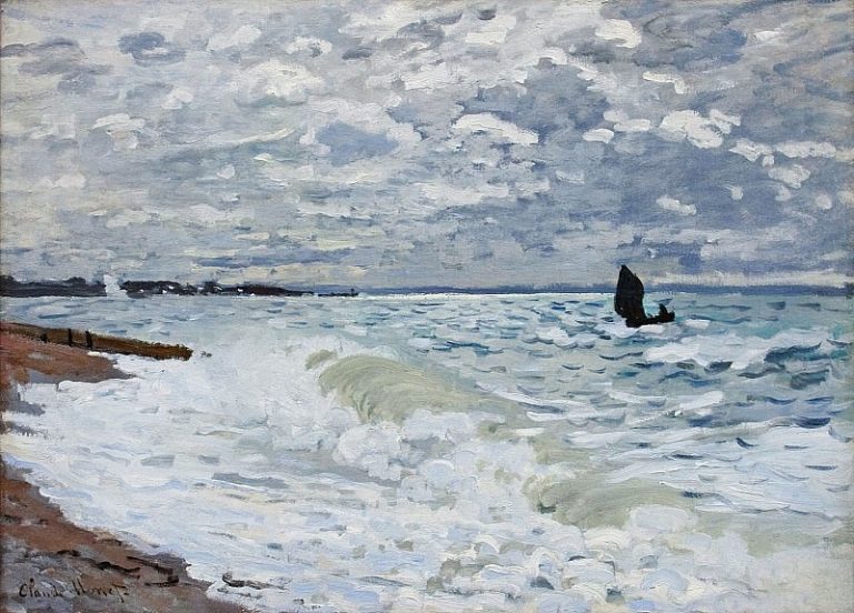 Море в Сен-Адрессе картина
