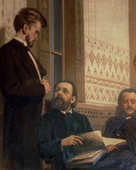 Эдуард Францович Направник (1839-1916) и Бедржих Сметана (1824-84) картина