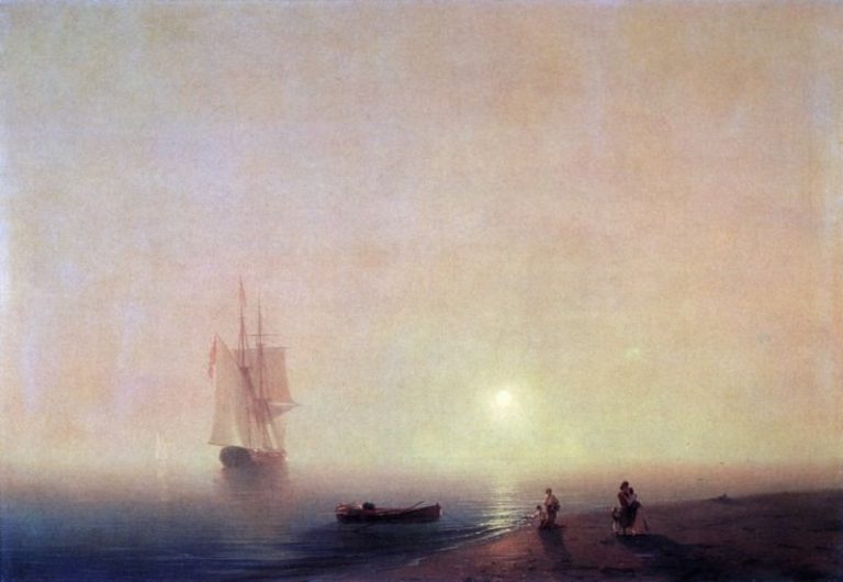 Морской берег 1851 82х118 картина