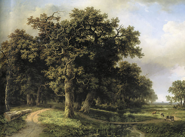 Пейзаж с ручьём1863 картина