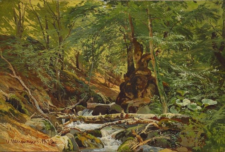 Лесной пейзаж 1879 картина