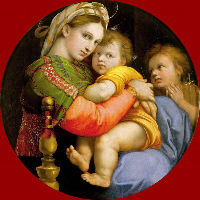 Мадонна с Младенцем и маленьким Иоанном Крестителем картина